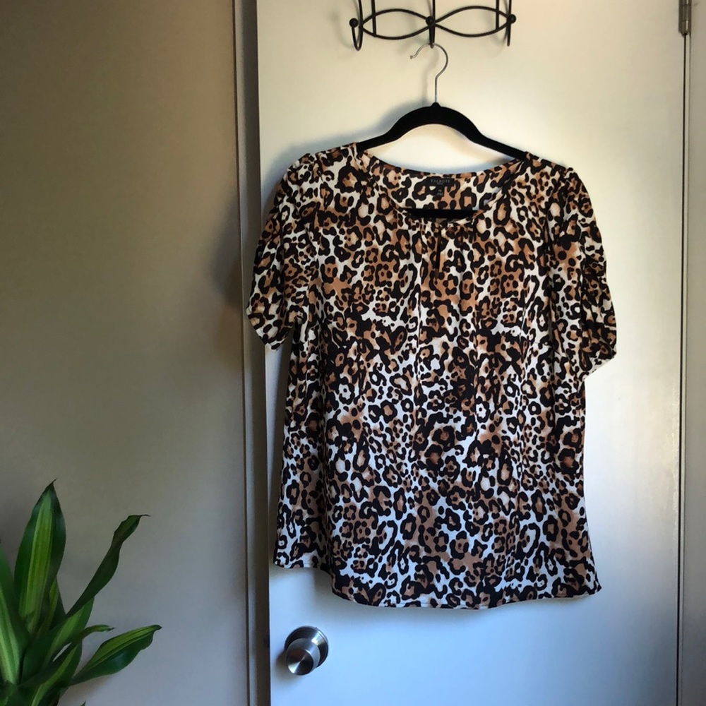 Talbots Animal Print Blouse